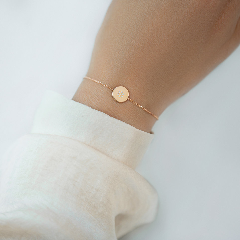 Náramek s diamanty Simple Charm