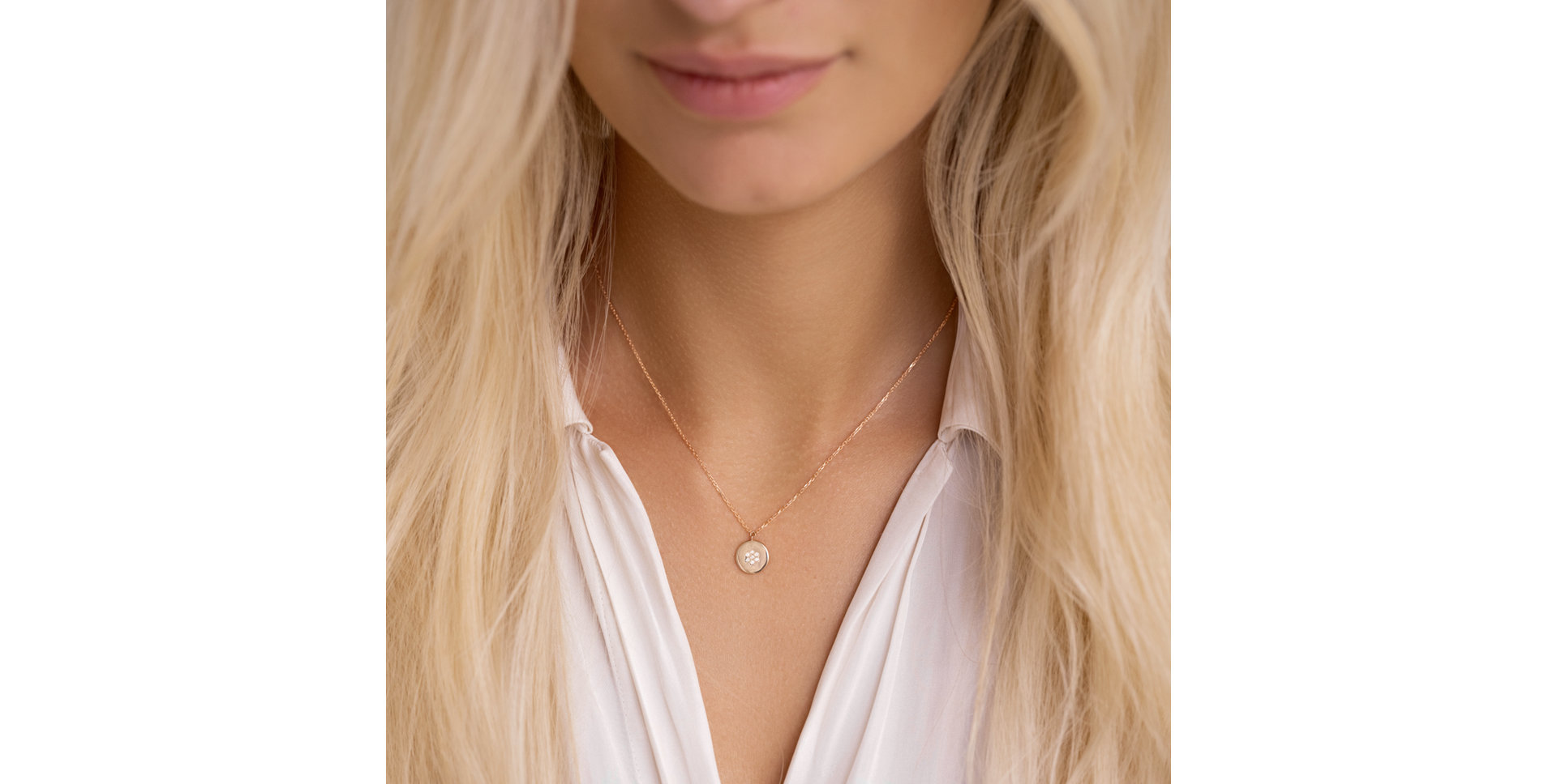 Náhrdelník s diamanty Simple Charm