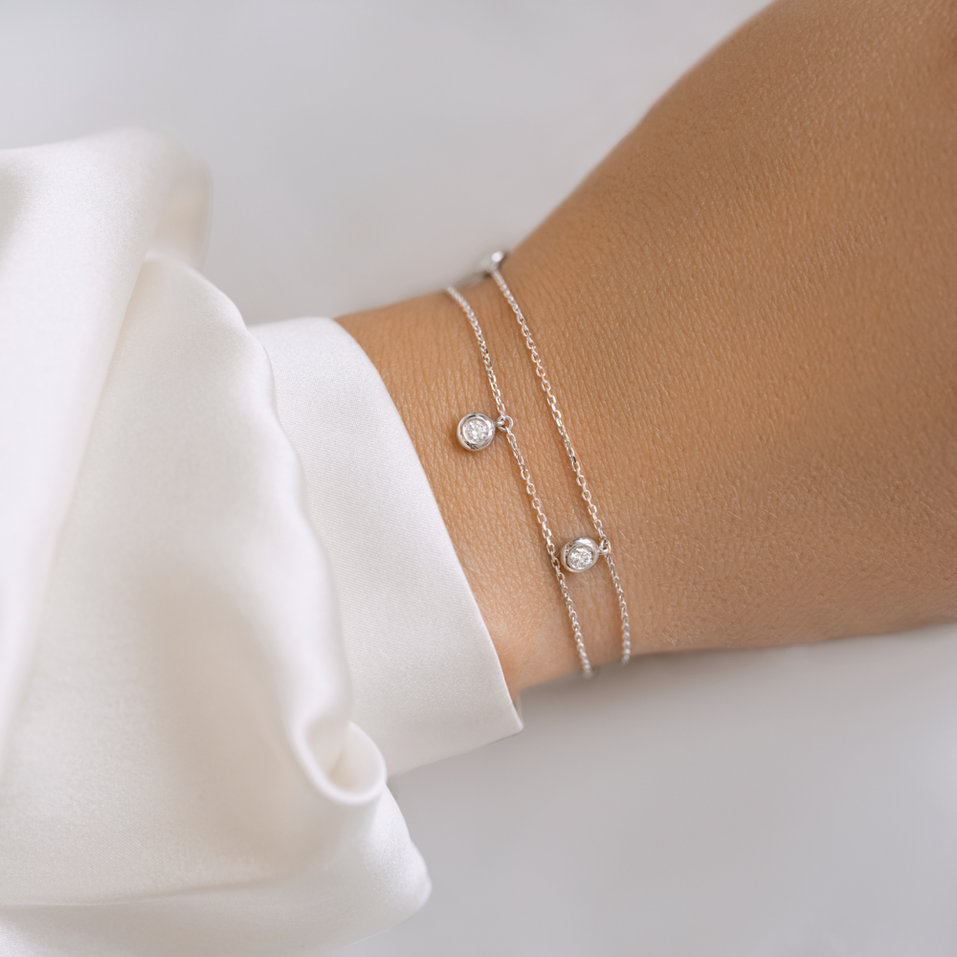 Náramek s diamanty Delouise