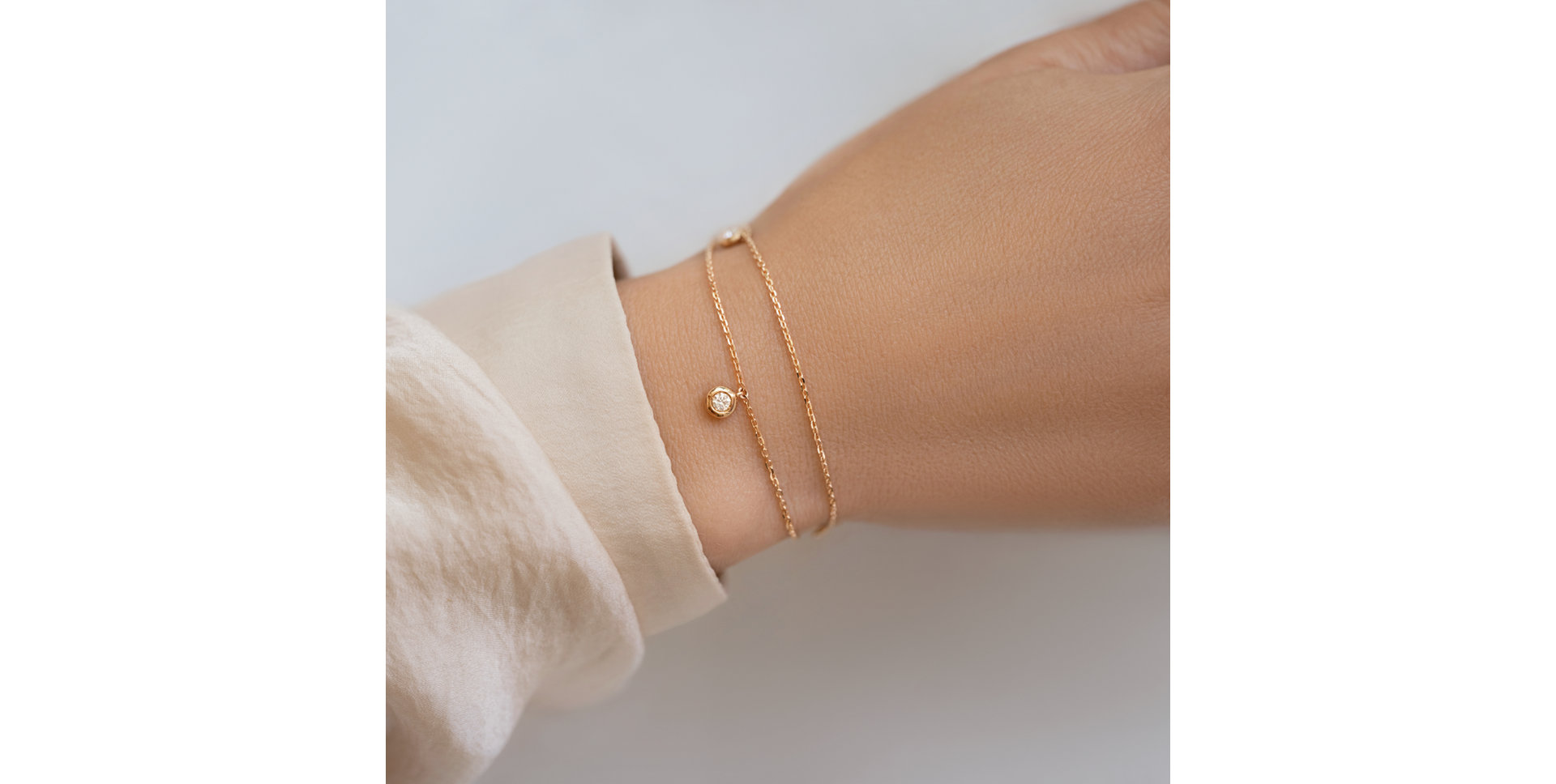 Náramek s diamanty Delouise