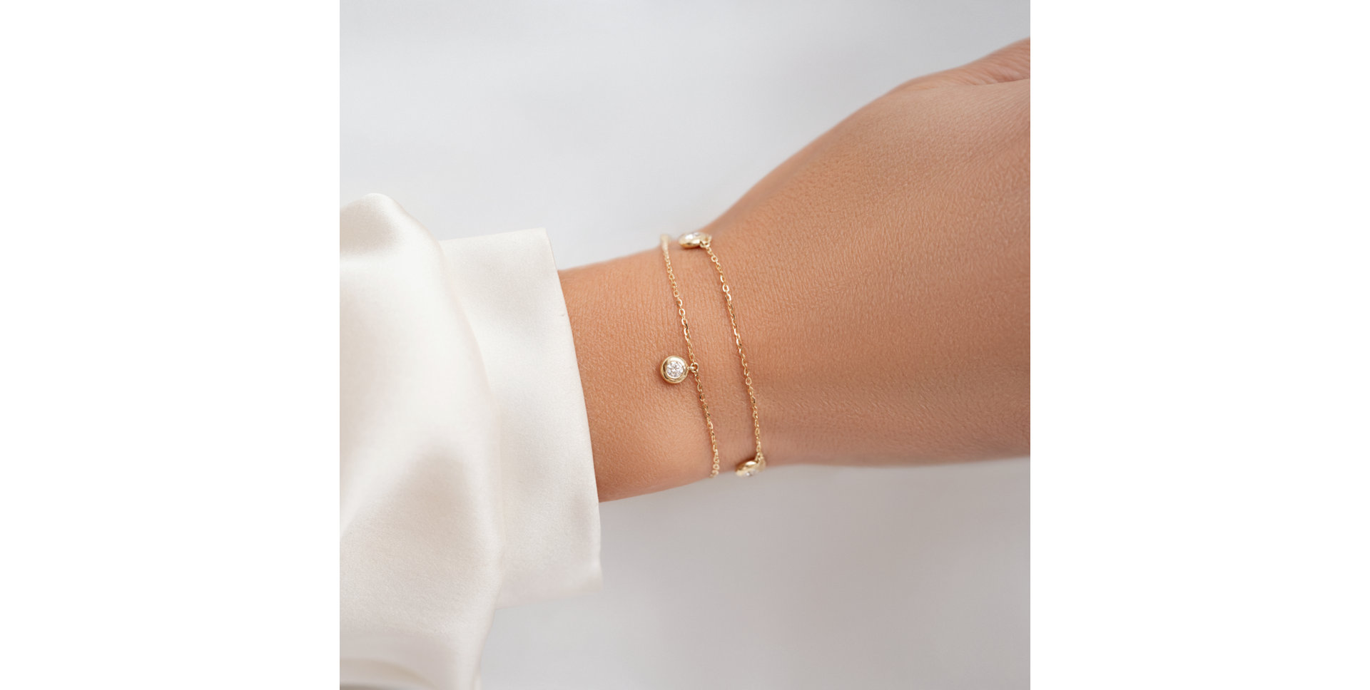 Náramek s diamanty Delouise