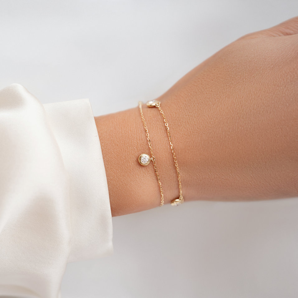 Náramek s diamanty Delouise