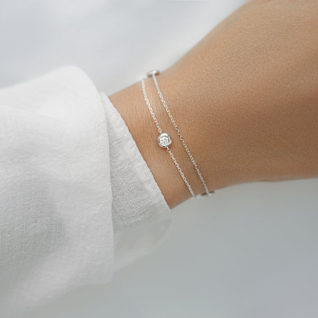 Náramek s diamanty Triple Dots