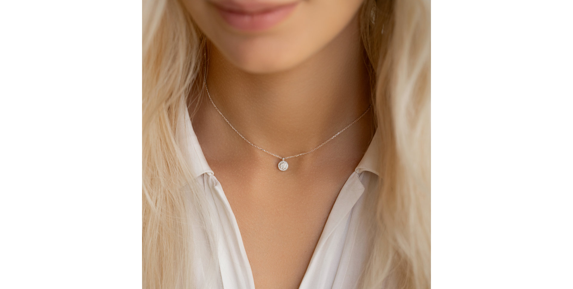 Náhrdelník s diamanty Mephe