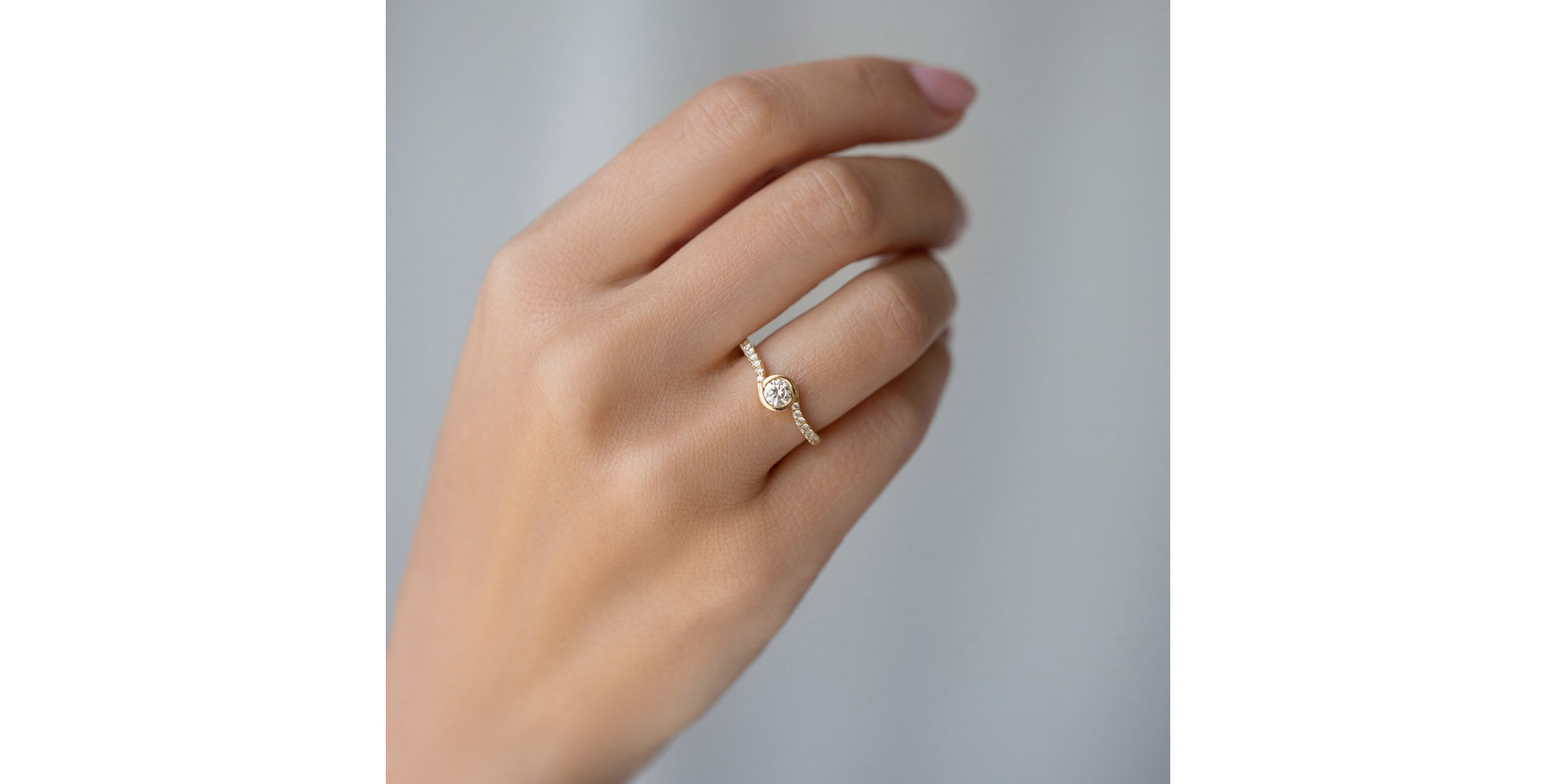 Prsten s diamantem Love Poem