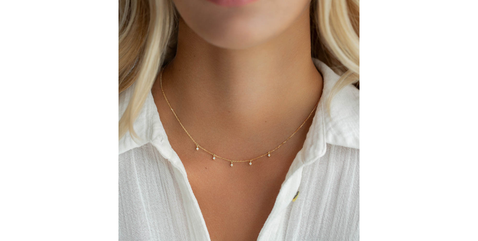 Náhrdelník s diamanty Rumba