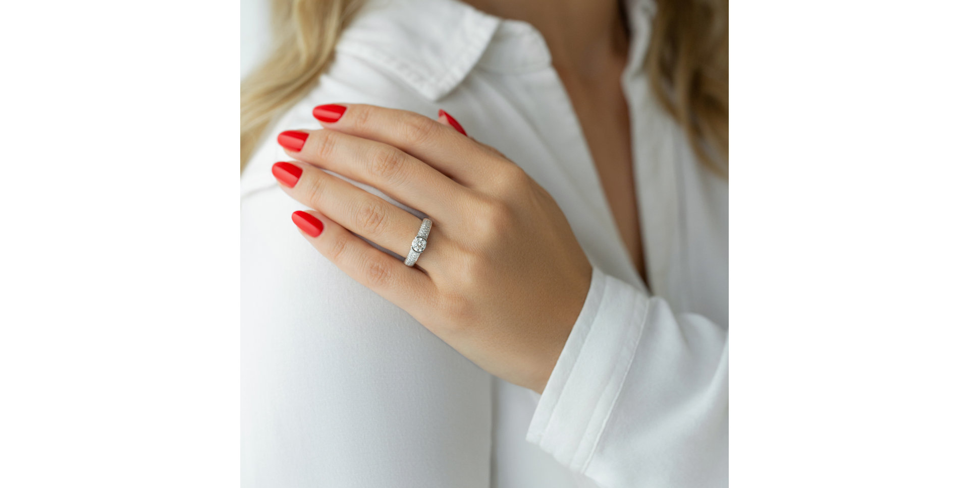 Prsten s diamanty Melissande