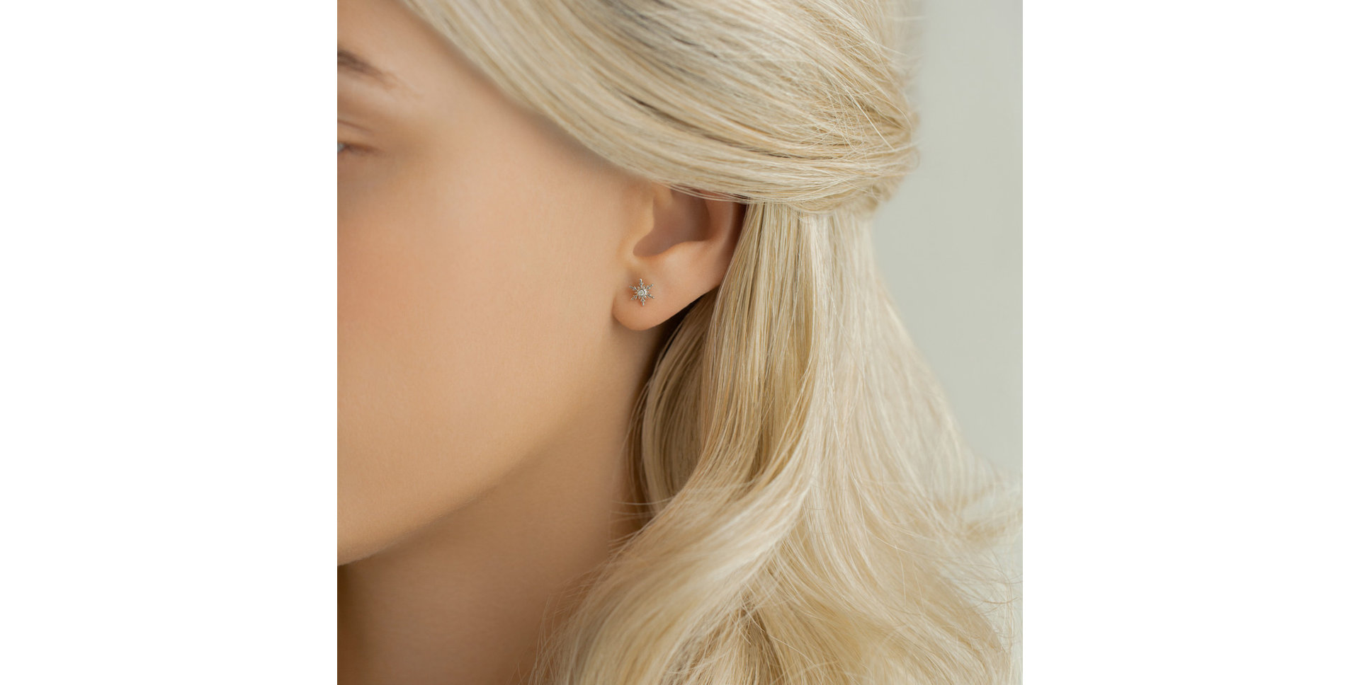 Náušnice s diamantem Ice Queen