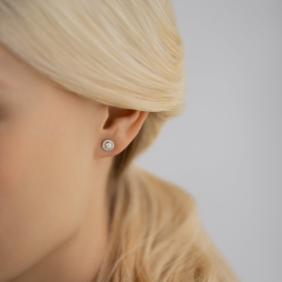 Náušnice s diamanty Sparkling Rain