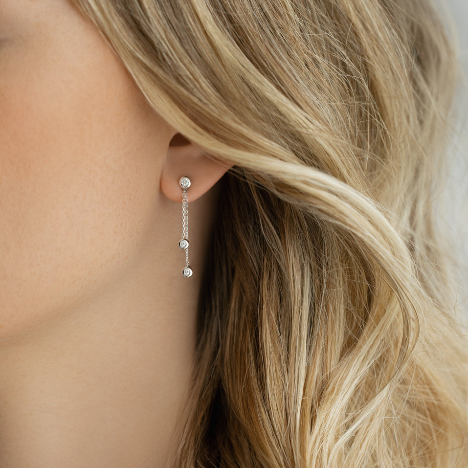 Náušnice s diamanty Viorica