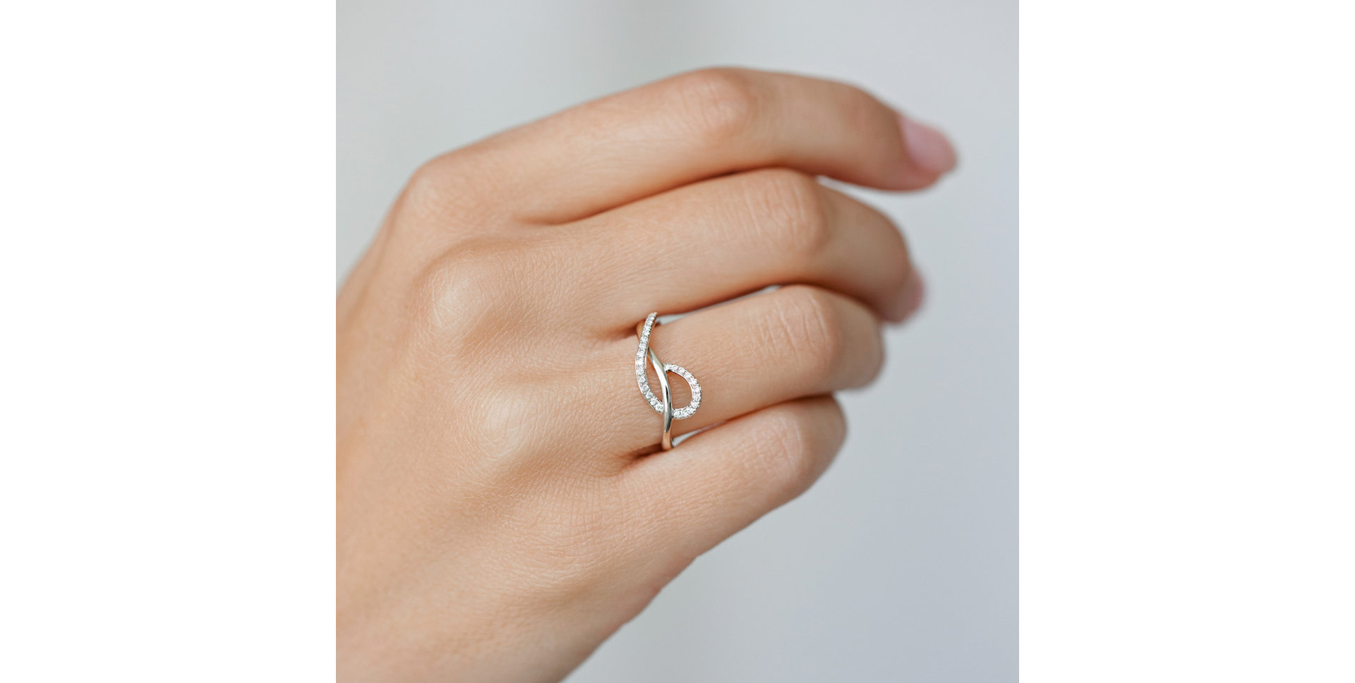 Prsten s diamanty Sparkling Twist