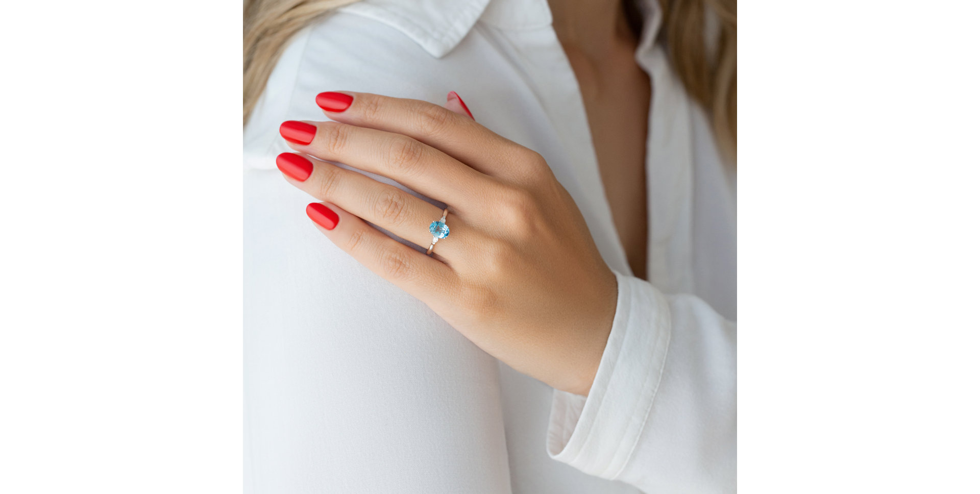 Prsten s diamanty a turmalínem Fiona