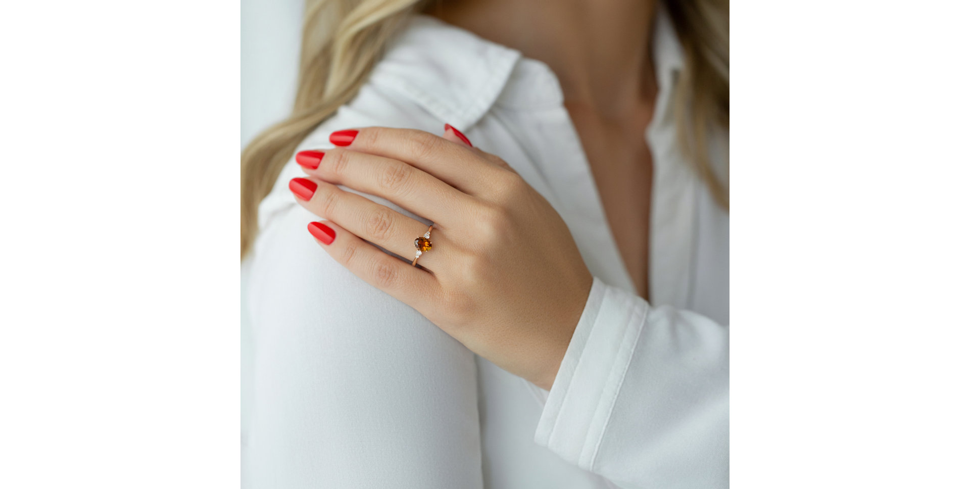 Prsten s turmalínem a diamanty Halicarnassus