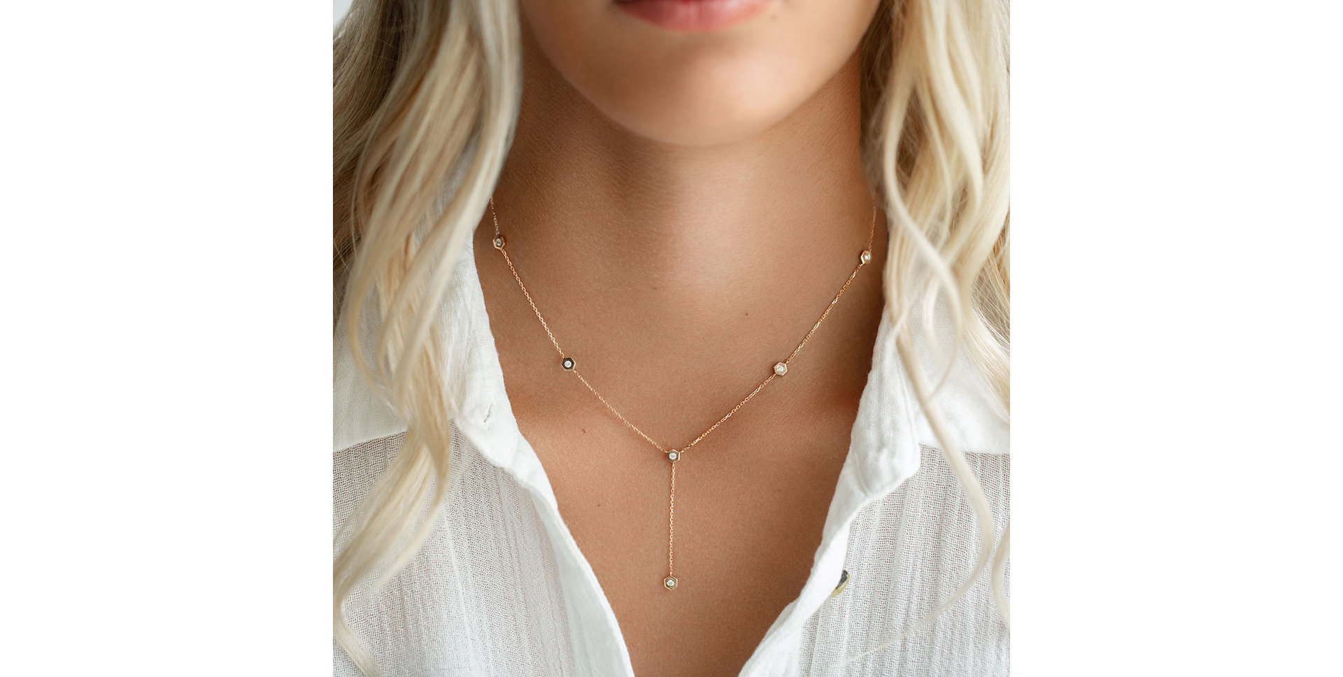 Náhrdelník s diamanty Six Sides