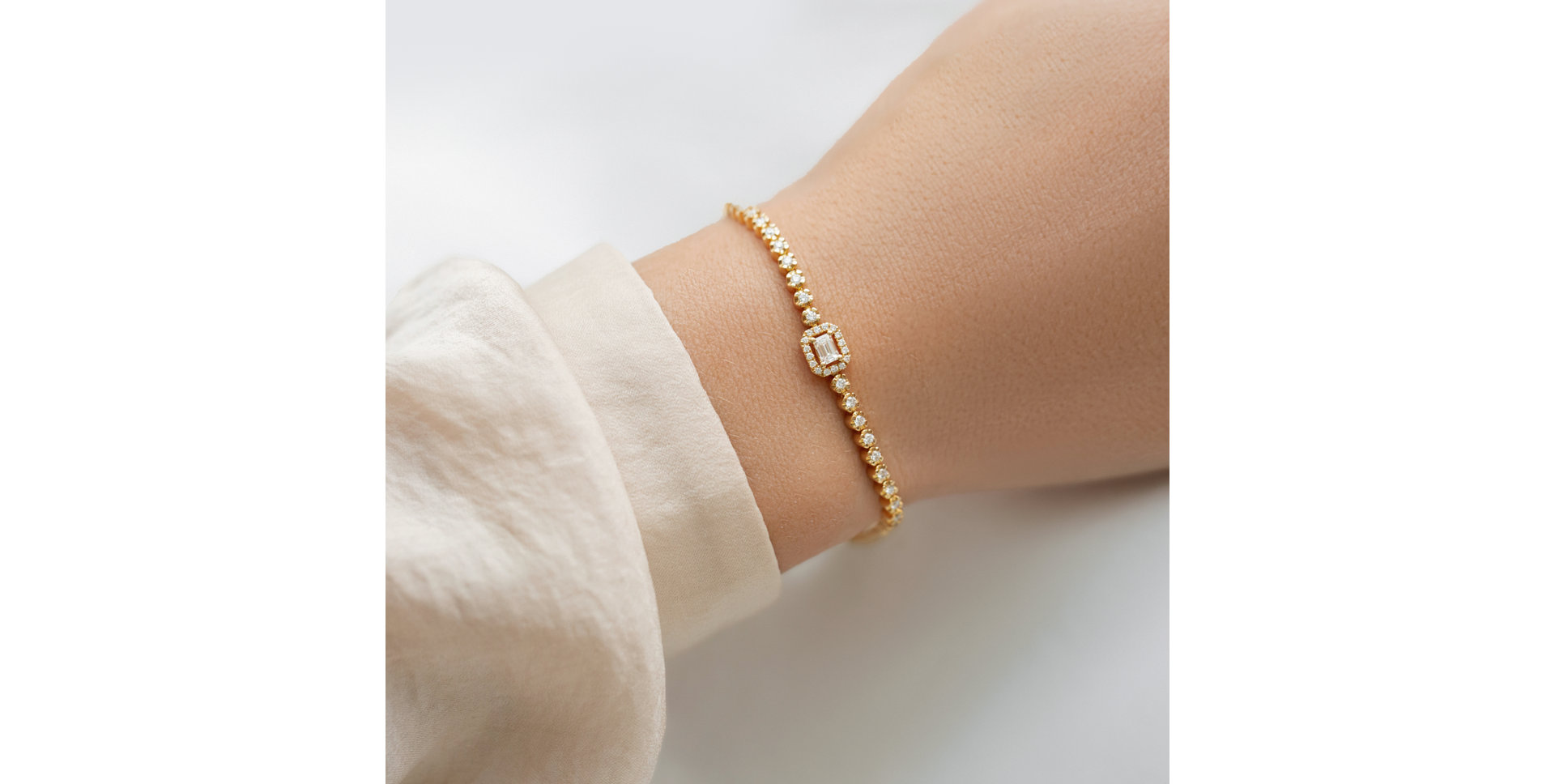 Náramek s diamanty Ivory Fantasy