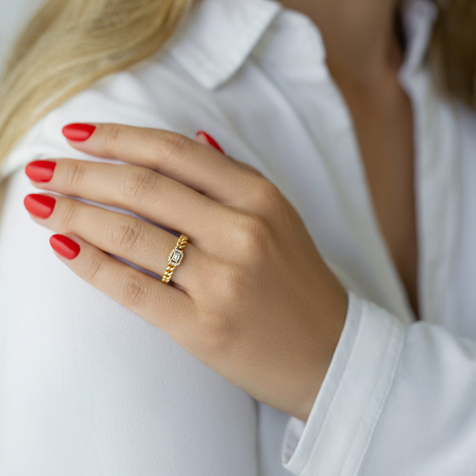 Prsten s diamanty Icy Fantasy