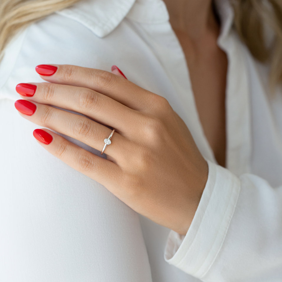 Prsten s diamantem Promise