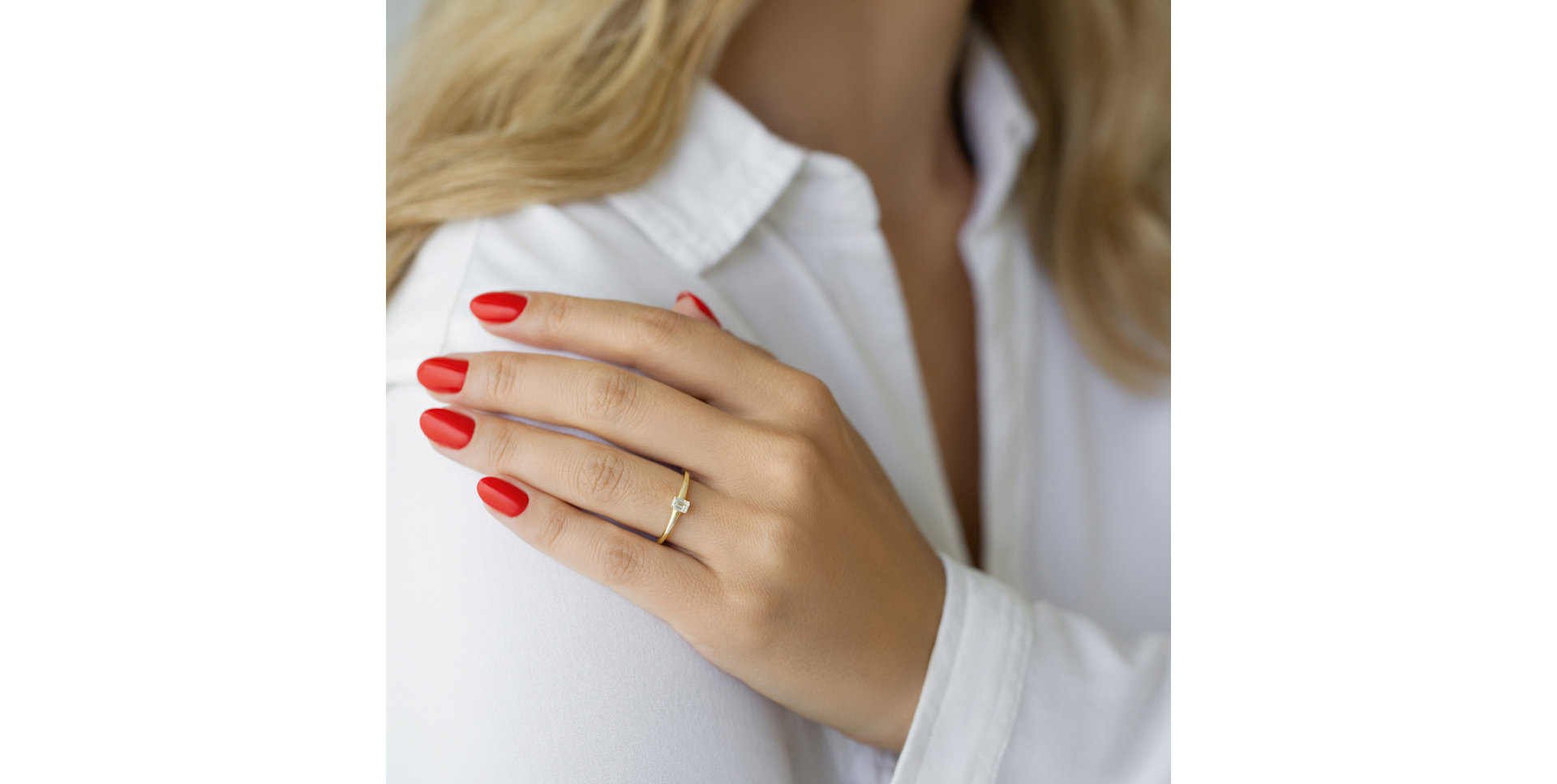 Prsten s diamantem Gentle Delight