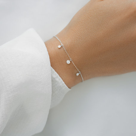 Náramek s diamanty Sparkling Dots
