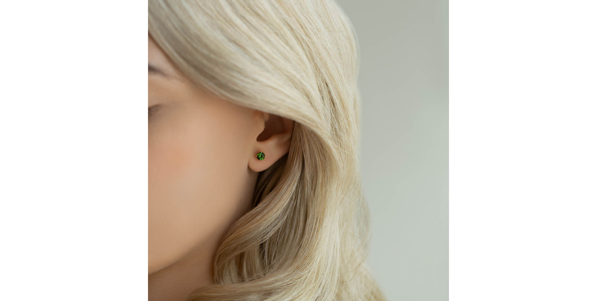 Náušnice s rhodolitem Orbs