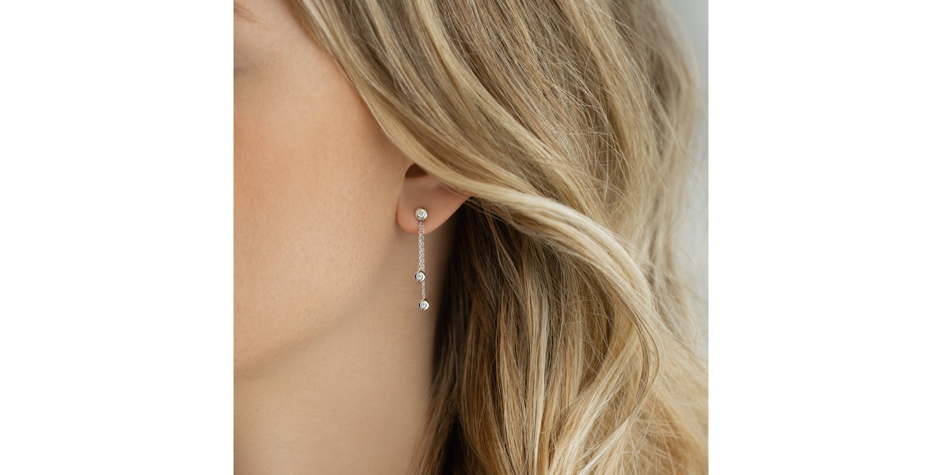 Náušnice s diamanty Glowing Dots