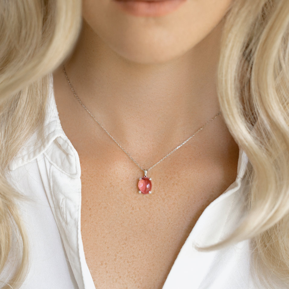 Přívěs s diamanty a turmalínem Claire