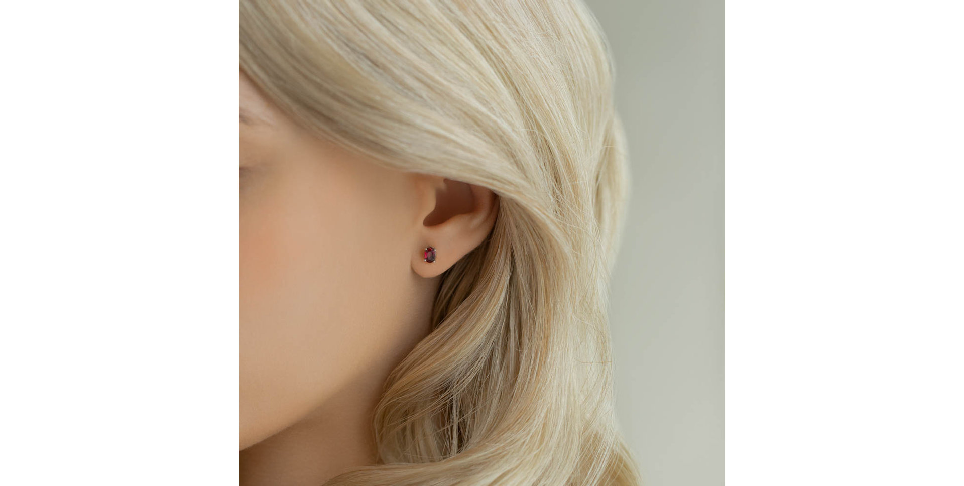 Náušnice s rhodolitem Mystic Abyss