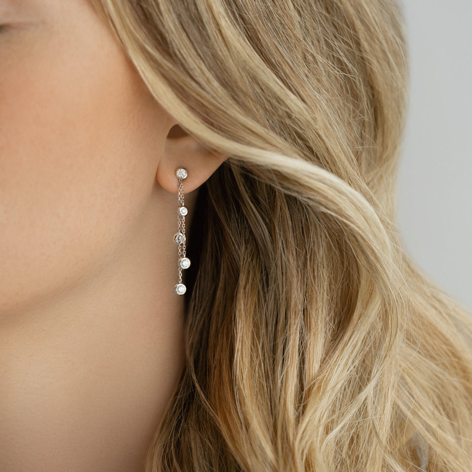 Náušnice s diamanty Vinela