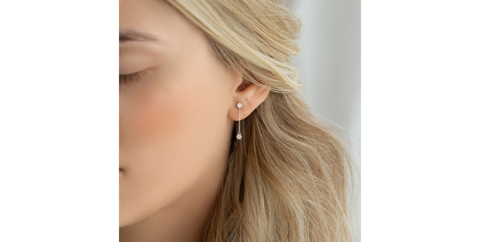 Náušnice s diamanty Magic Flowers