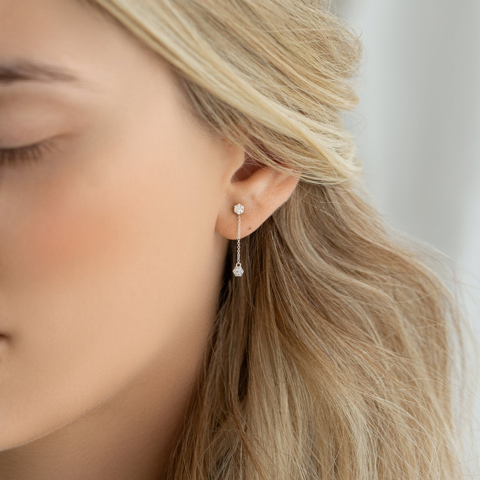 Náušnice s diamanty Magic Drops