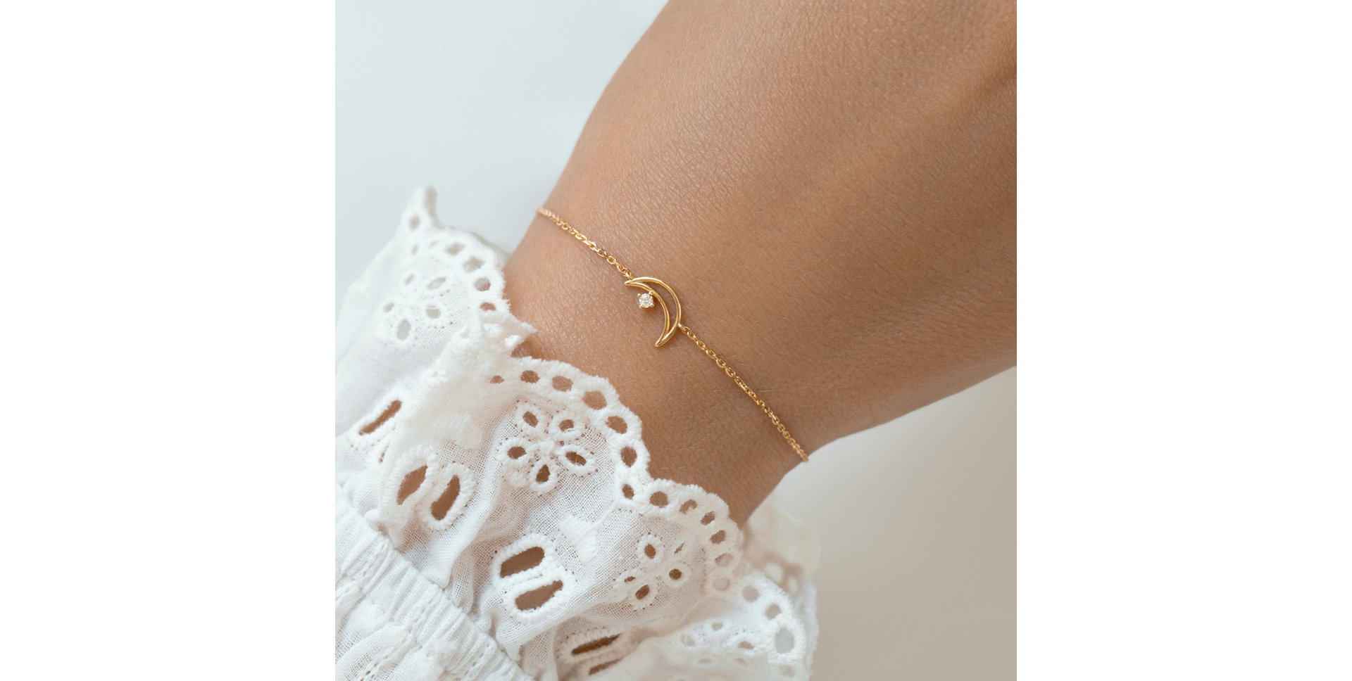 Náramek s diamantem Moonlight