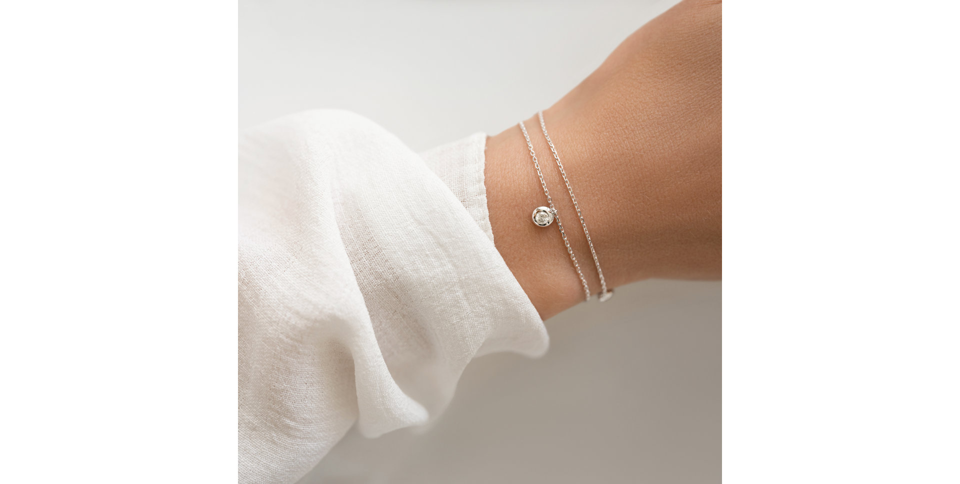 Náramek s diamanty Dots