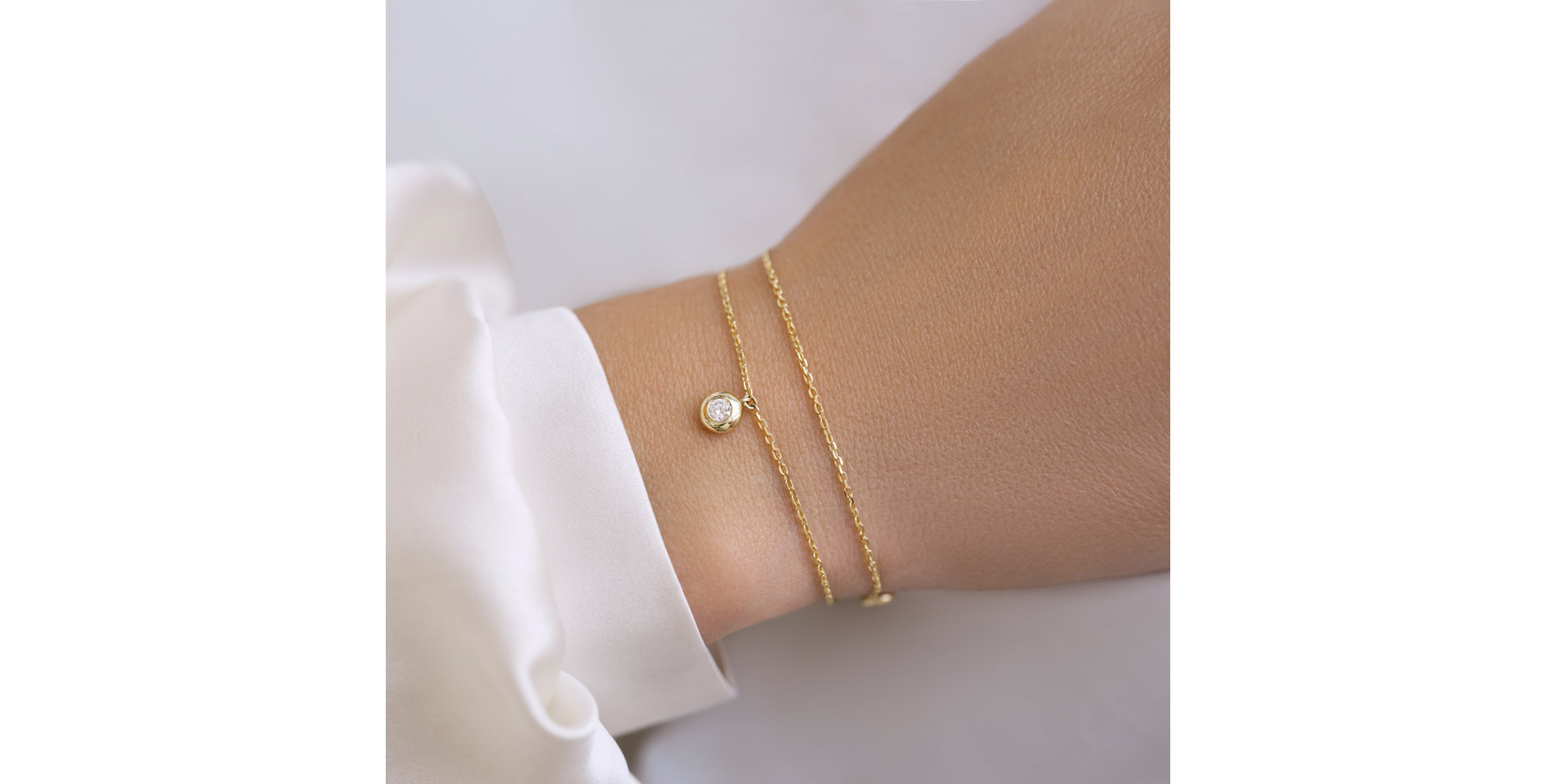 Náramek s diamanty Drops of Sparkle