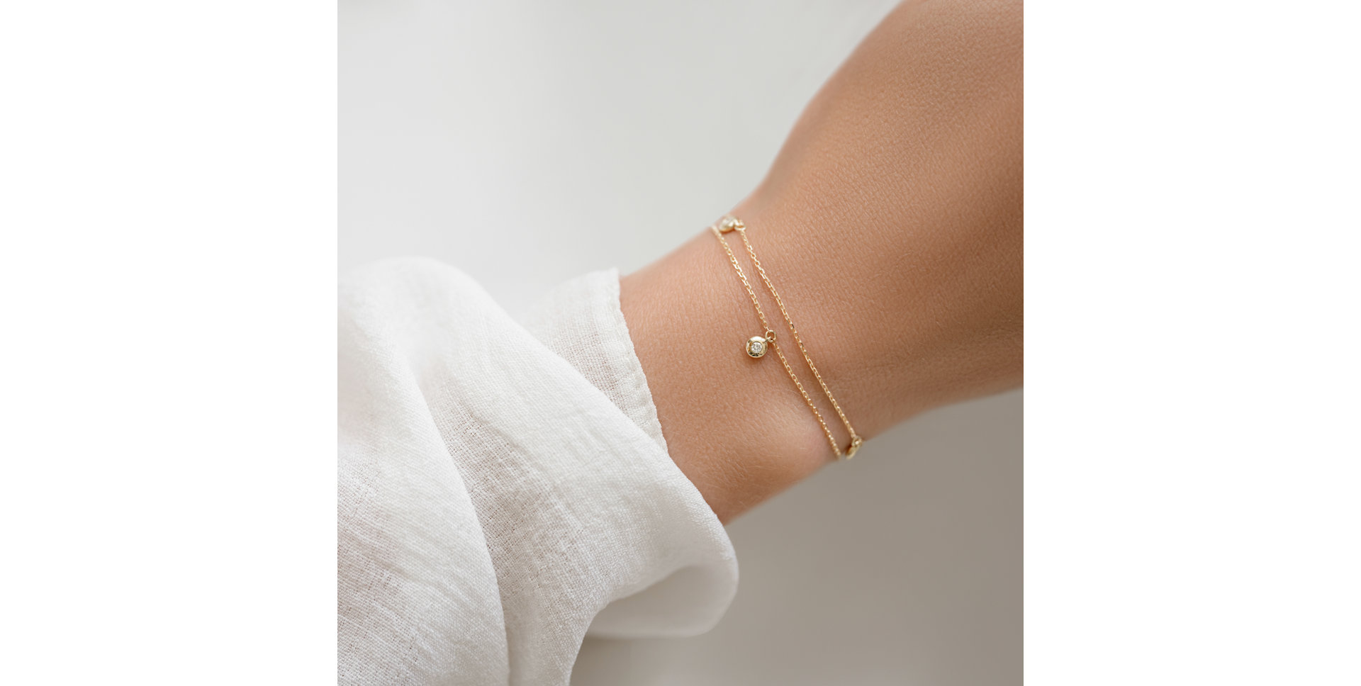 Náramek s diamanty Adorable Dots