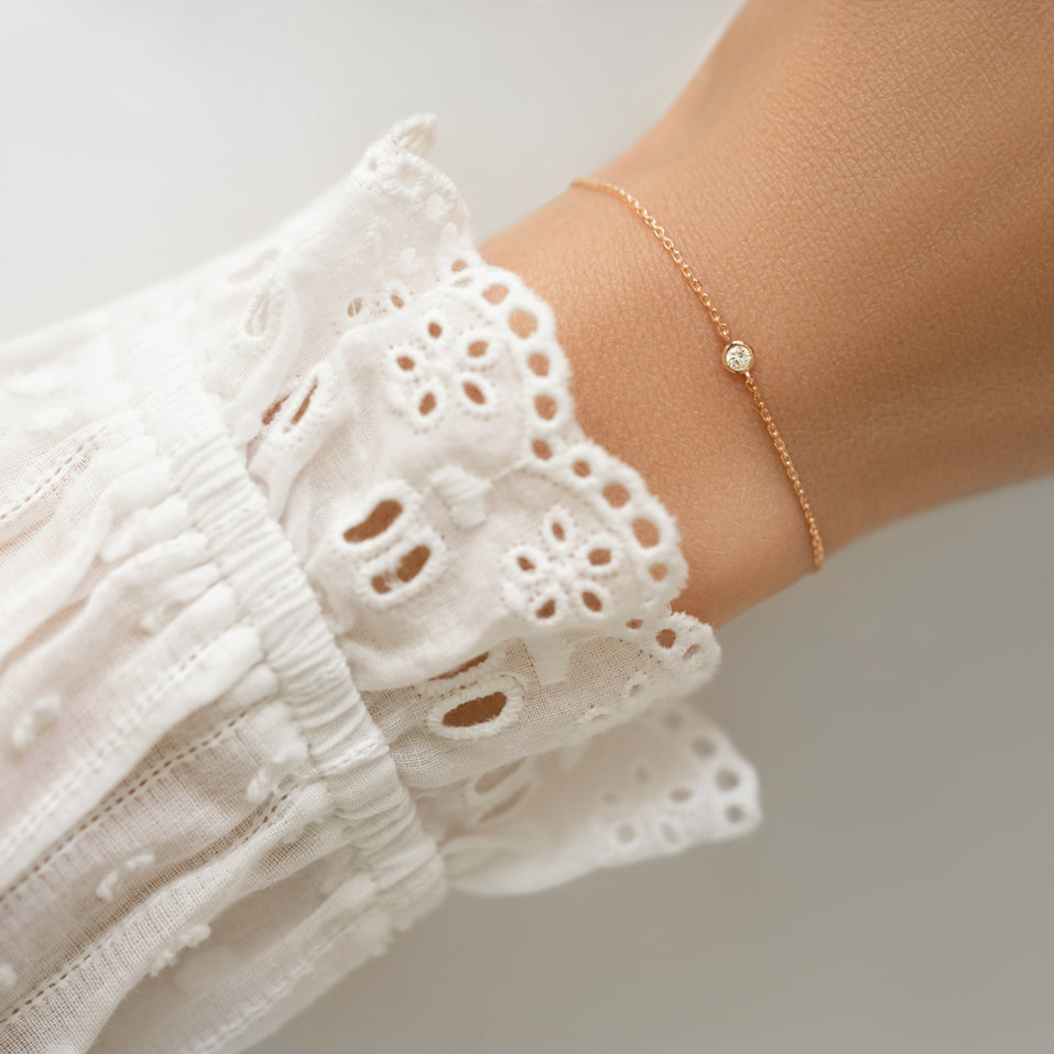 Náramek s diamanty Dot of Happiness