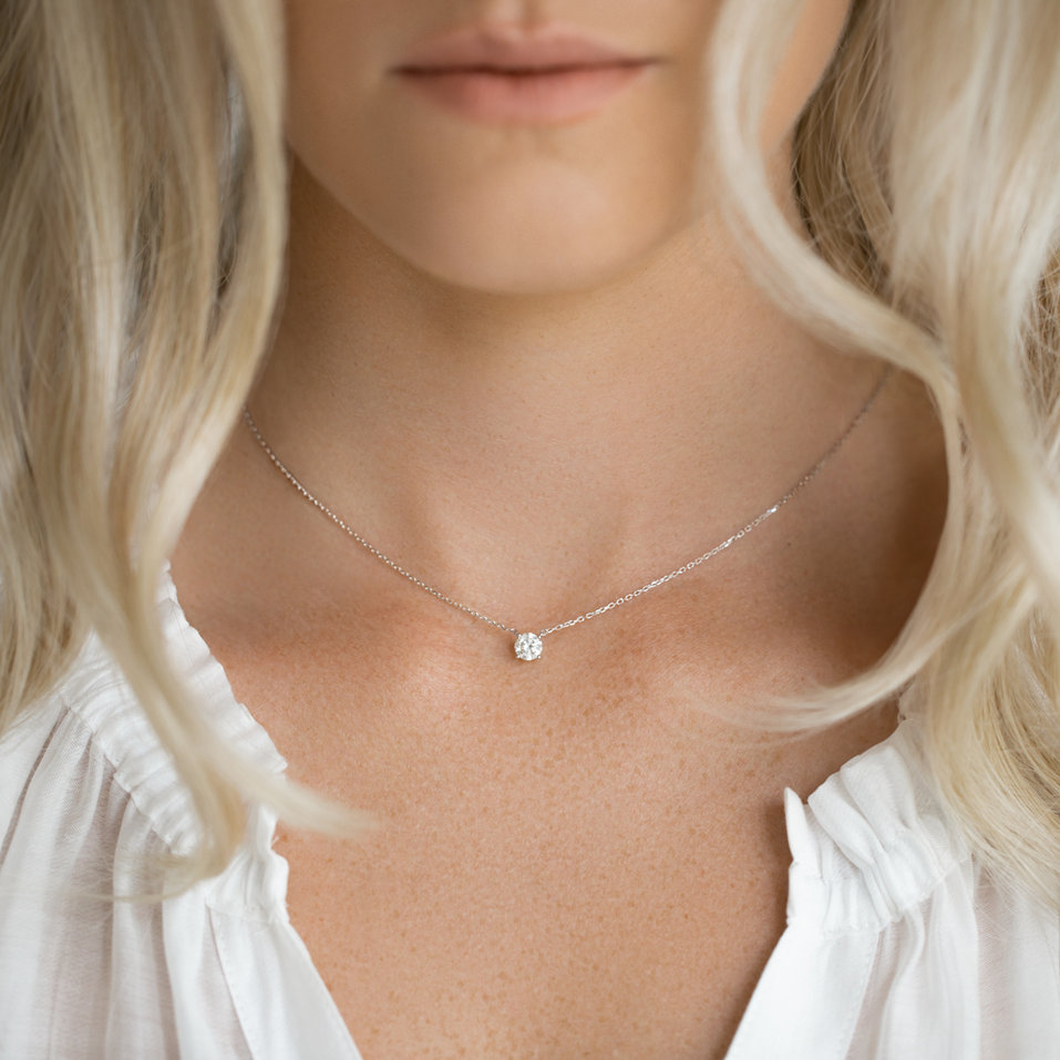 Náhrdelník s diamantem Pure Light