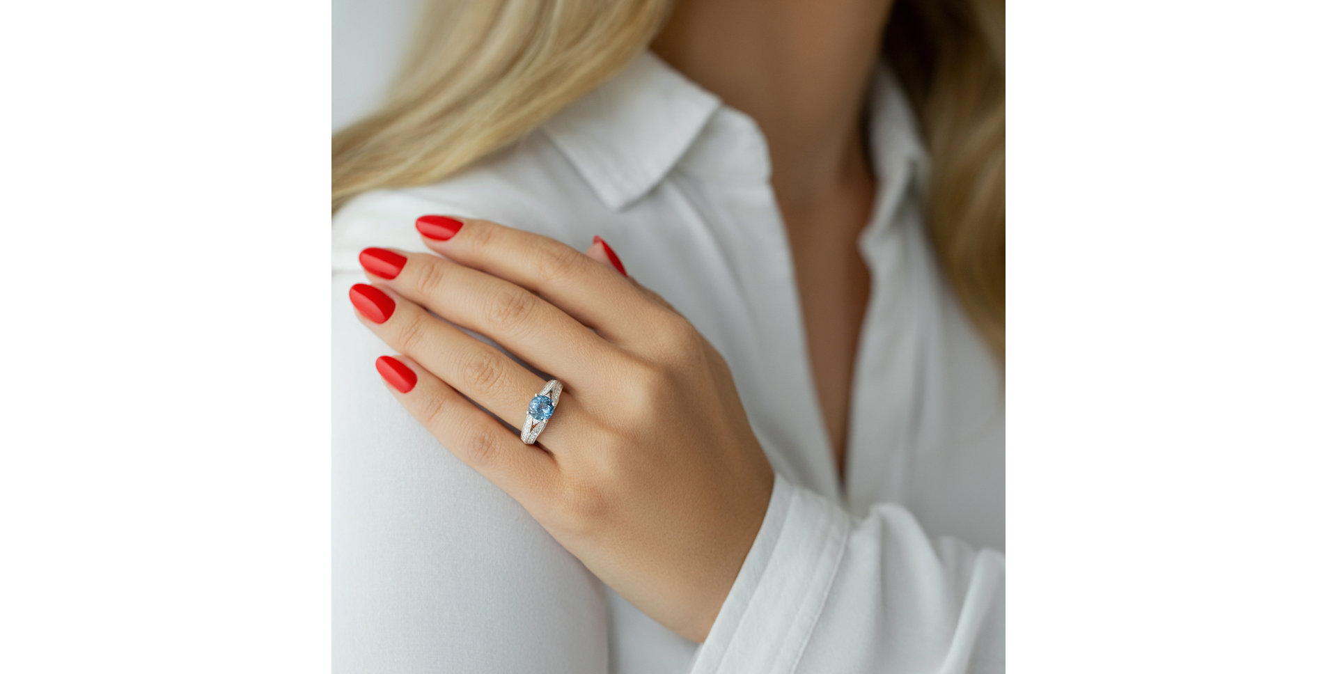 Prsten s diamanty a tanzanitem Chantal