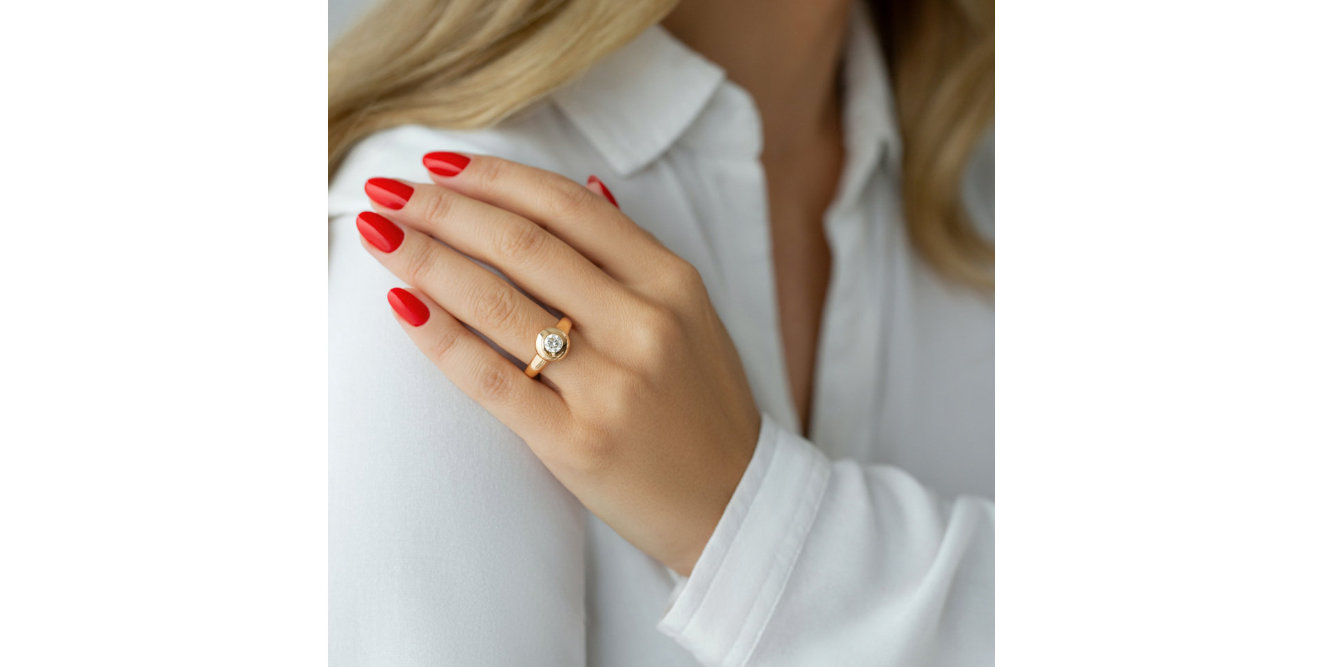 Prsten s diamantem Circle of Light