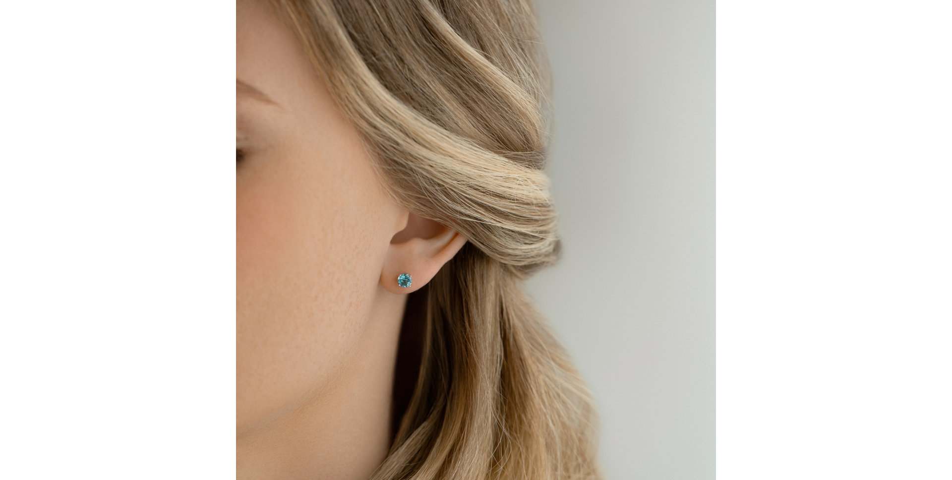 Náušnice s topazem Orbs