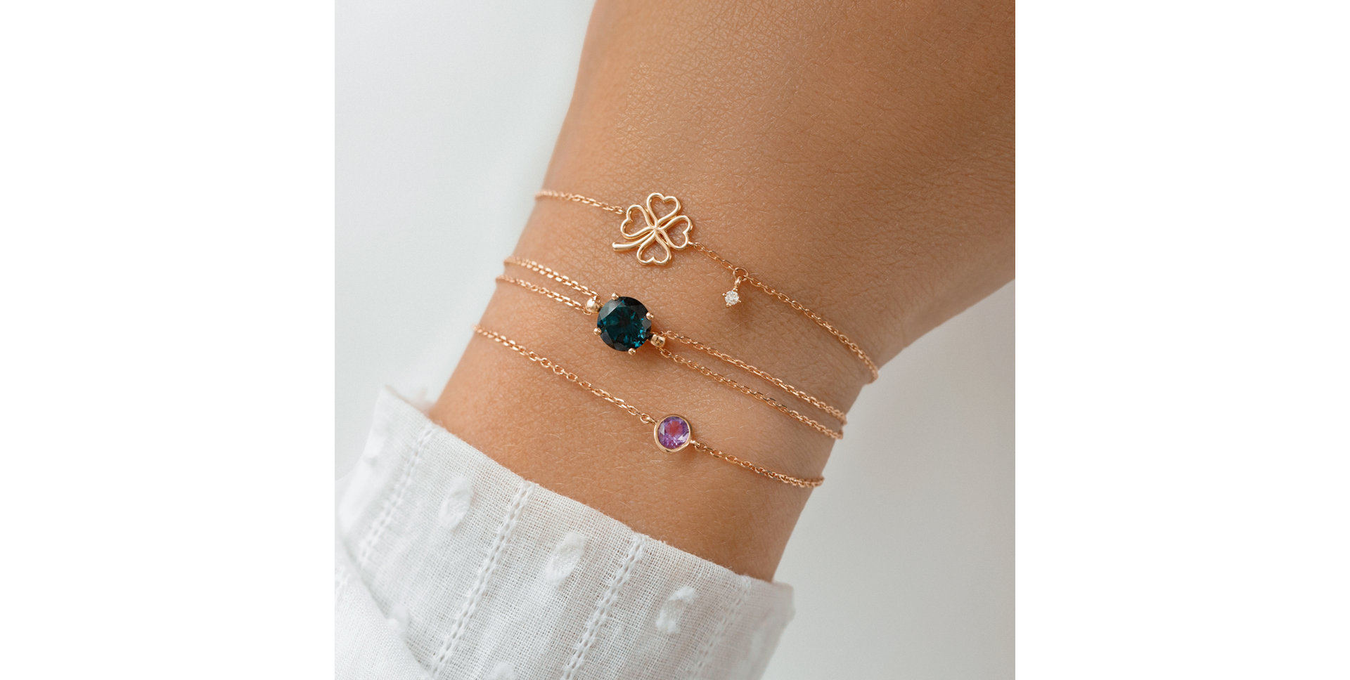 Náramek s topazem Neon Dot