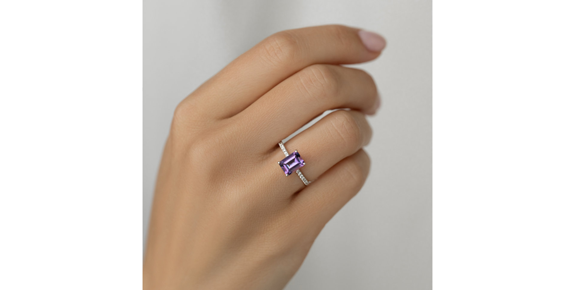 Diamond ring with Citrine Mireth