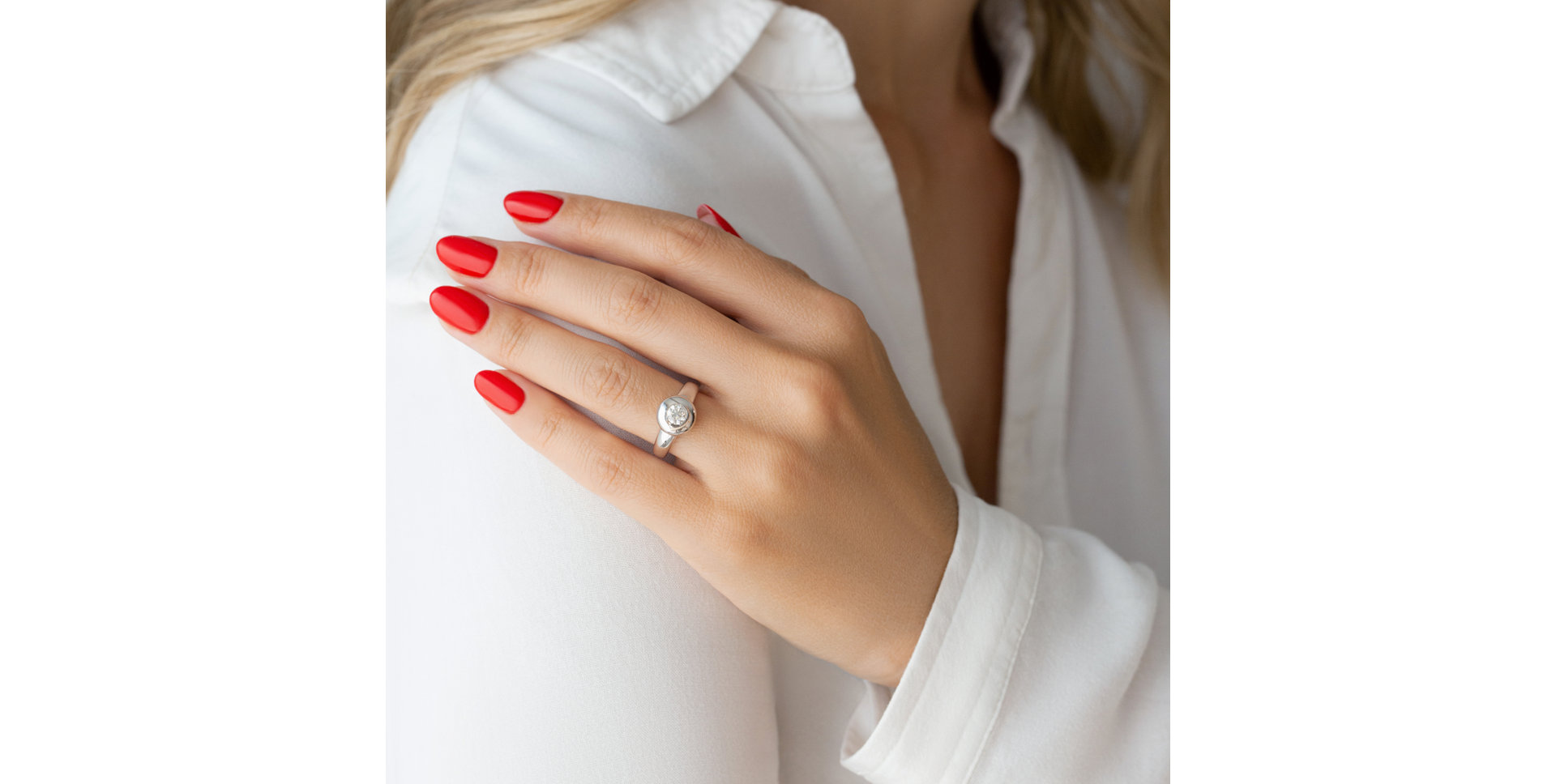 Prsten s diamantem Circle of Light