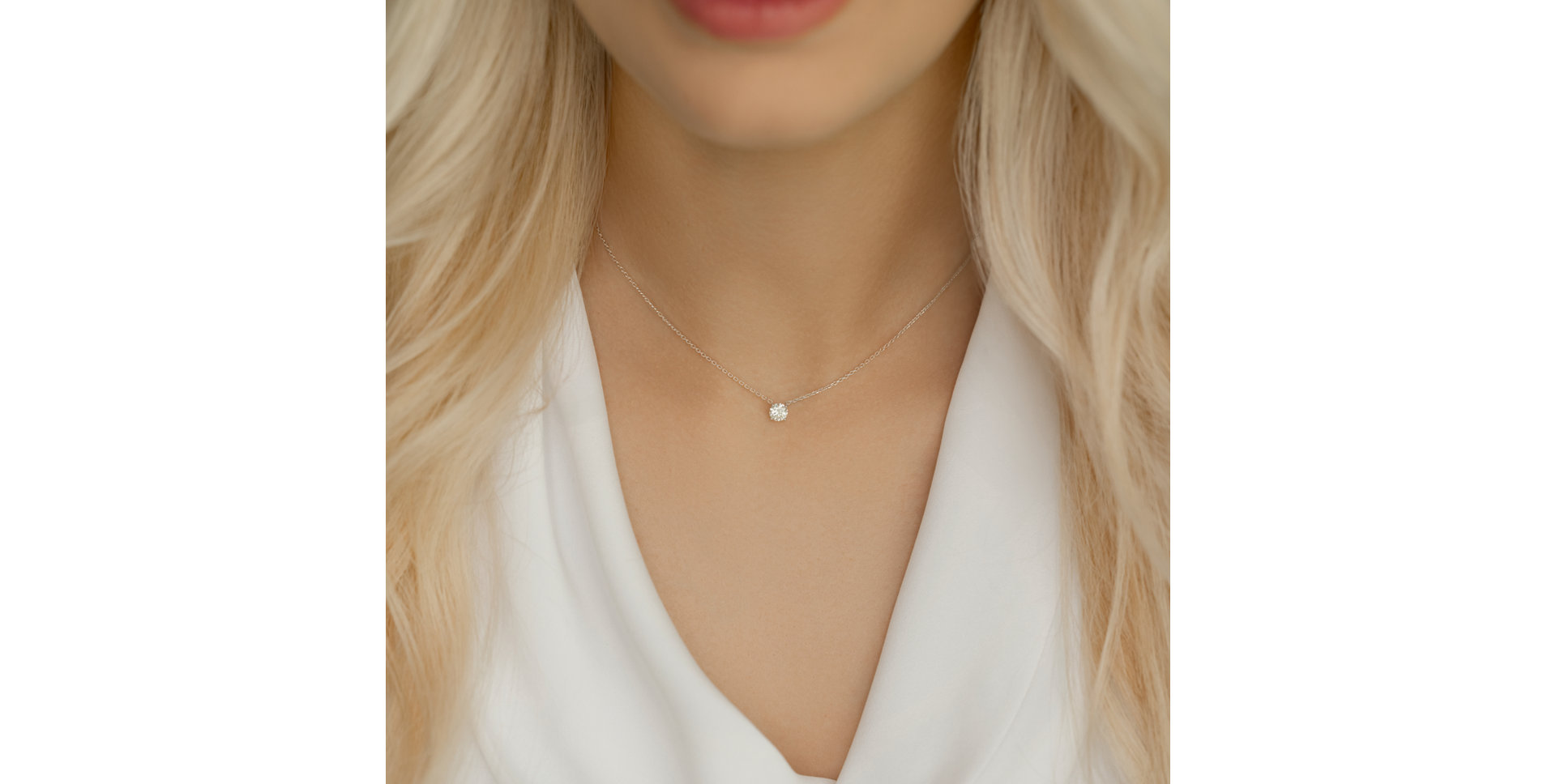 Náhrdelník s diamantem Pure Light