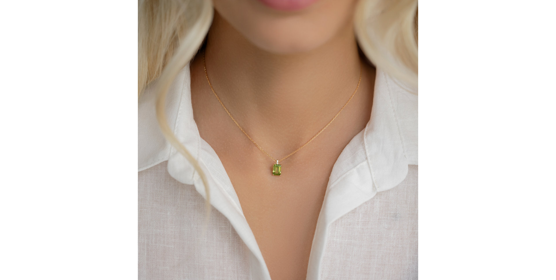 Náhrdelník s diamanty a ametystem Mireth