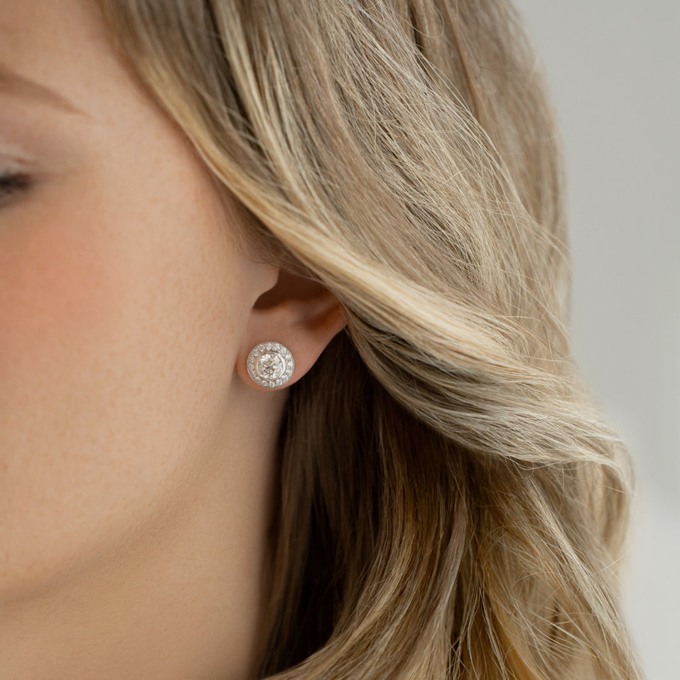 Náušnice s diamanty Snowy Claire