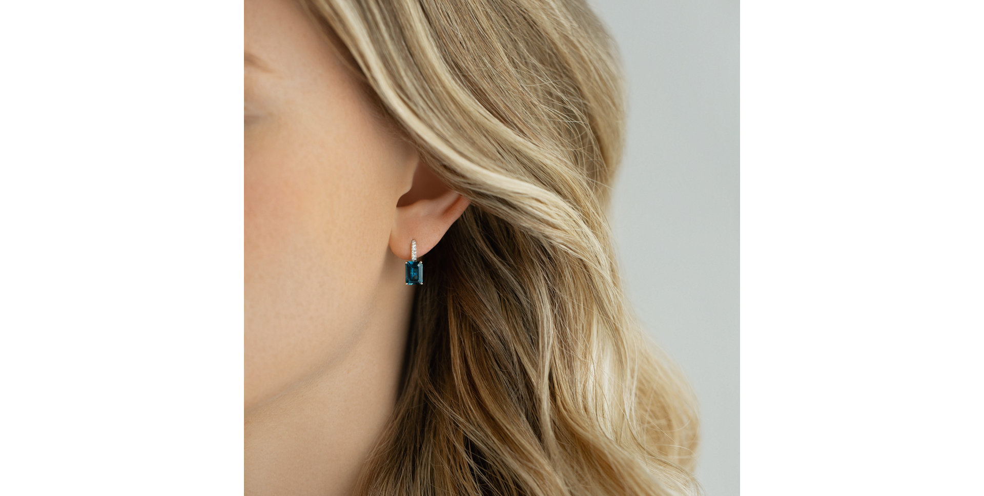 Náušnice s diamanty a ametystem Carlotta