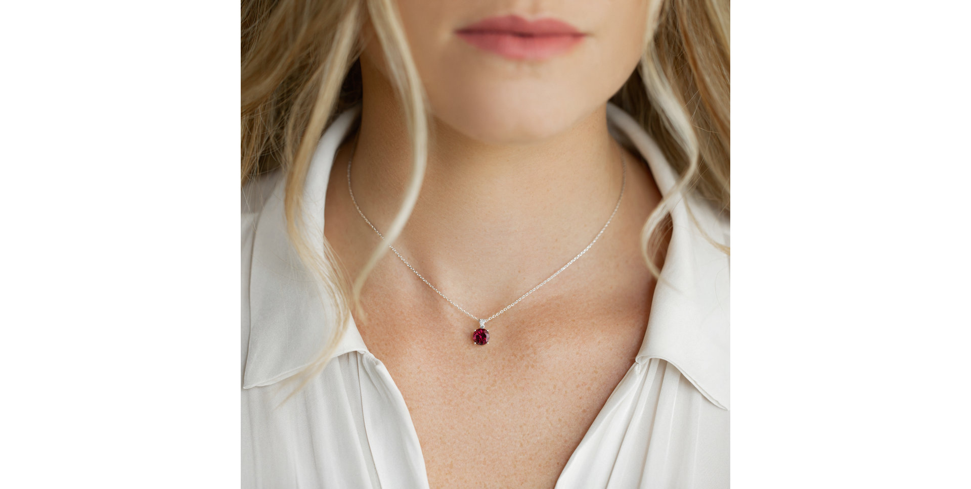 Náhrdelník s diamantem a citrínem Seraphina