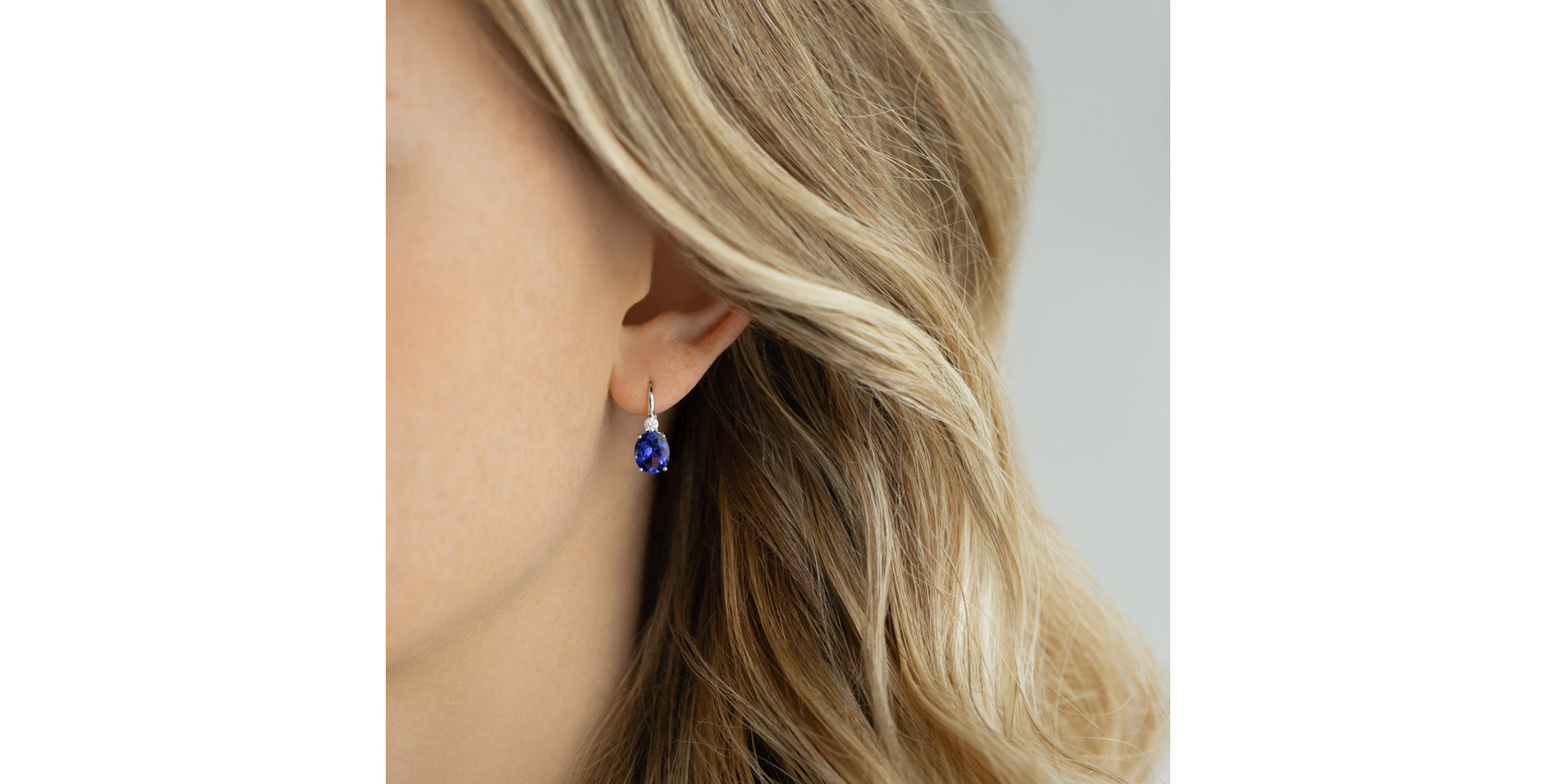 Náušnice s diamanty a morganitem Juliette