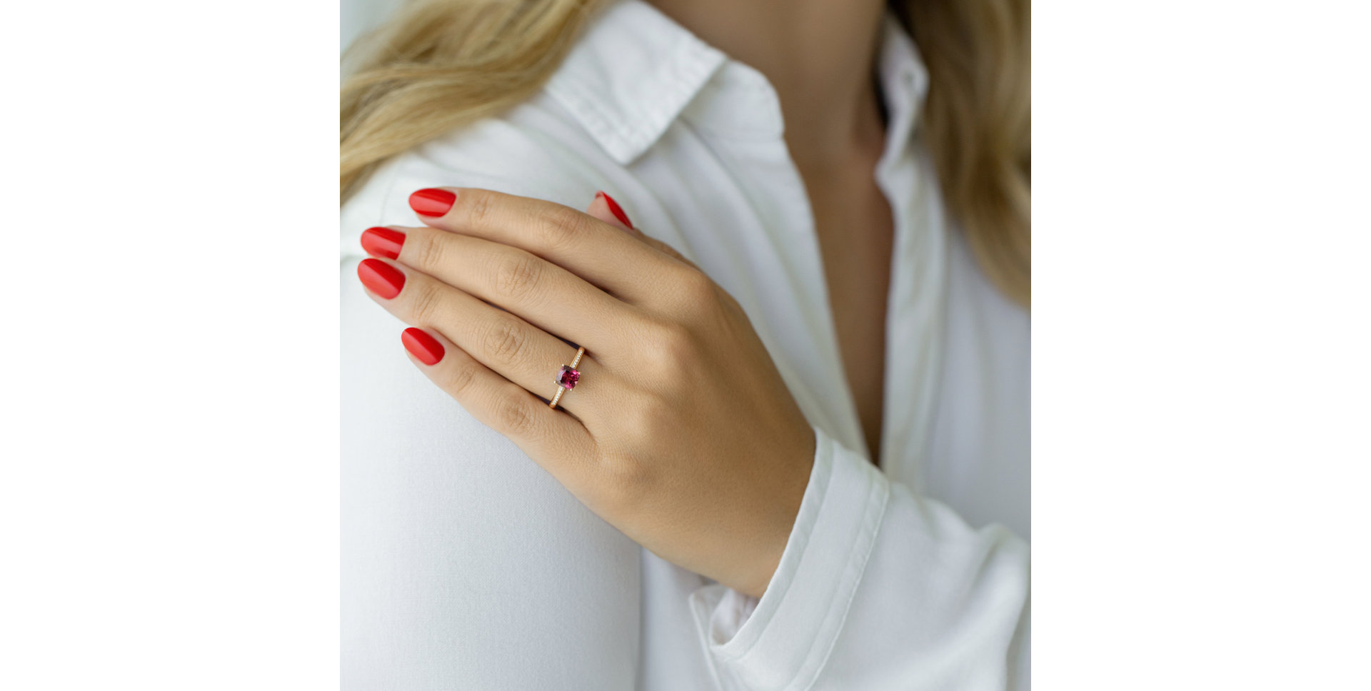 Prsten s diamanty a tanzanitem Melody Harmony