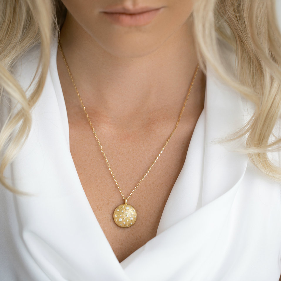 Náhrdelník s diamanty Noble Aura